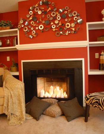 Wood-Burning Fireplace*